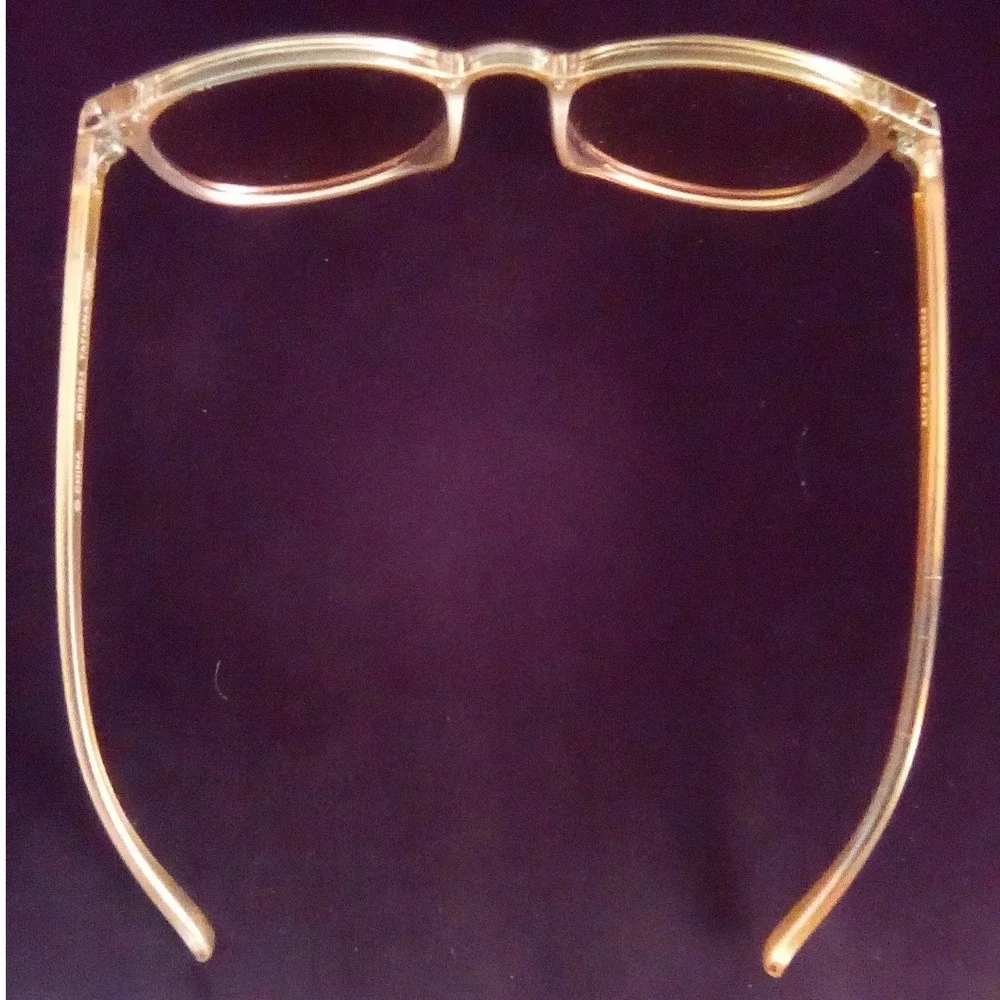 Foster Grant Tatiana SR0223 Round Two Tone Brown Peach Gradient Sunglasses